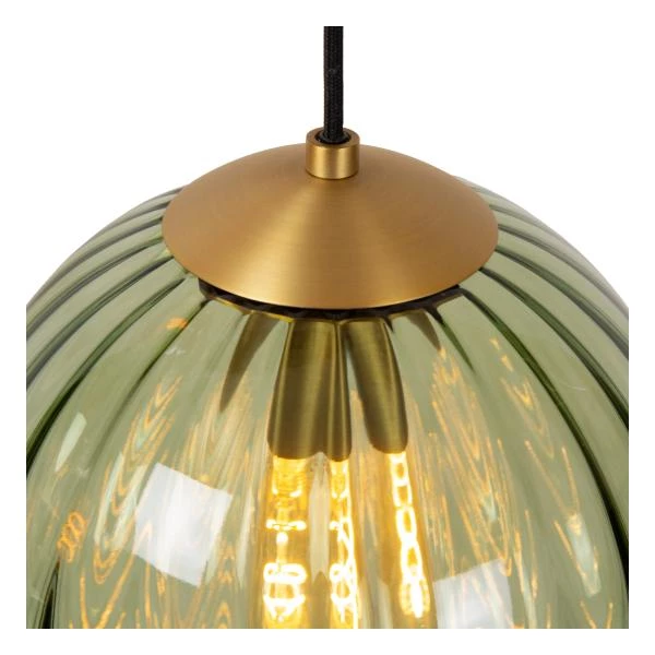 Lucide MONSARAZ - Pendant light - Ø 35 cm - 3xE27 - Green - detail 1